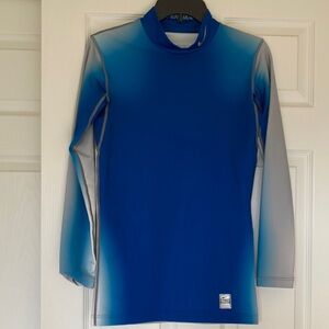 Nike Blue and Gray Men's Shirt